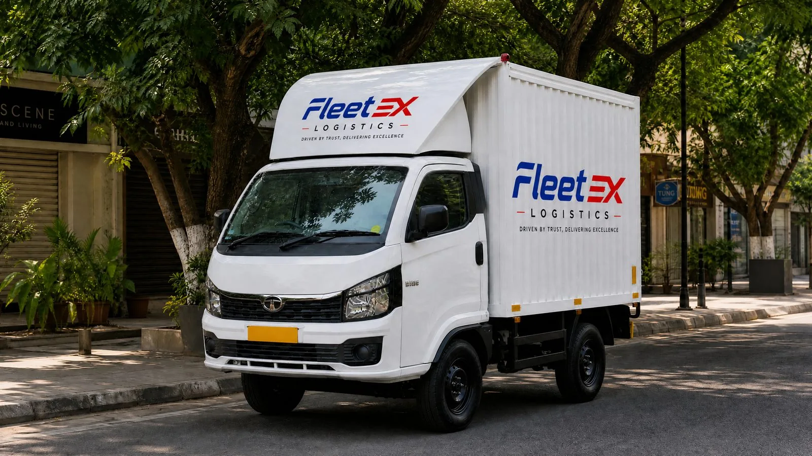 Fleetex India mini truck on local delivery